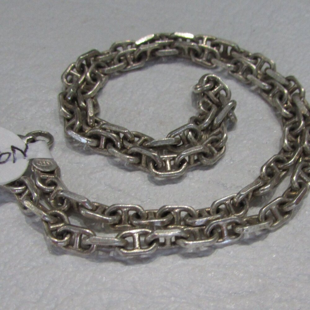925 Sterling Silver Double Link Chain Necklace